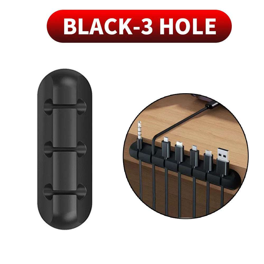 Adhesive Silicone Cable Holder Clips