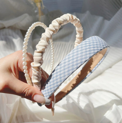 Flower Pearl Hair Bands Set