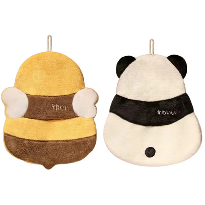 Cute Hanging Hand Towel with Cartoon Design