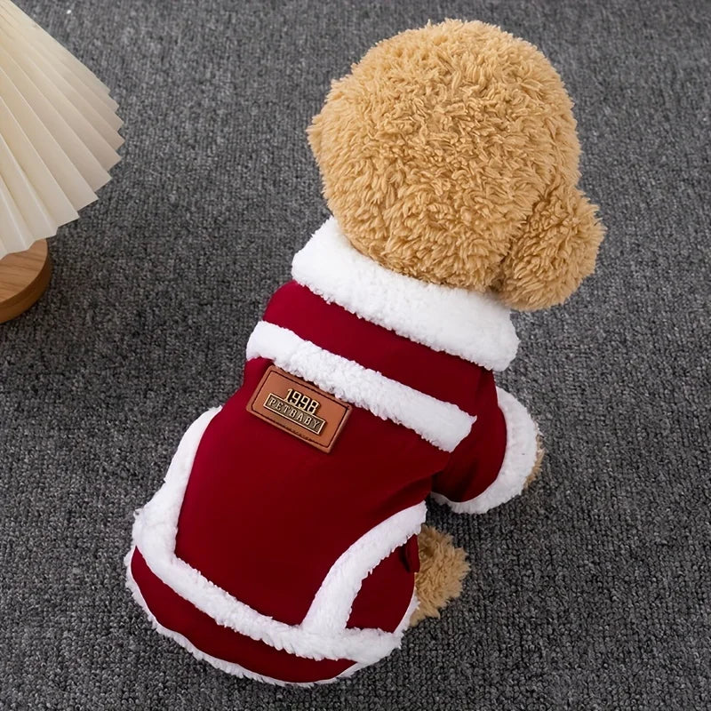 Warm Plush Dog Sweater for Autumn & Winter