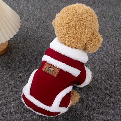 Warm Plush Dog Sweater for Autumn & Winter