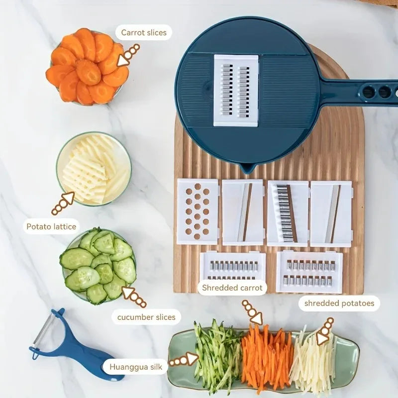 9-in-1 Multifunction Vegetable Chopper & Slicer