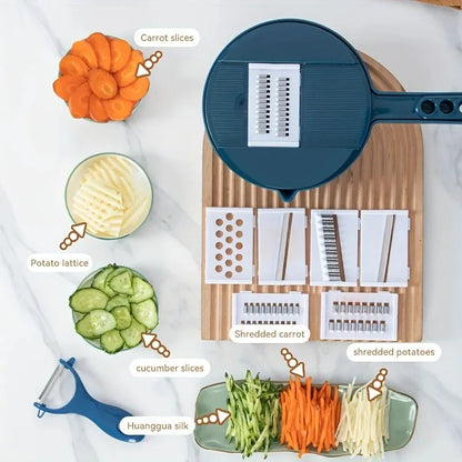 9-in-1 Multifunction Vegetable Chopper & Slicer