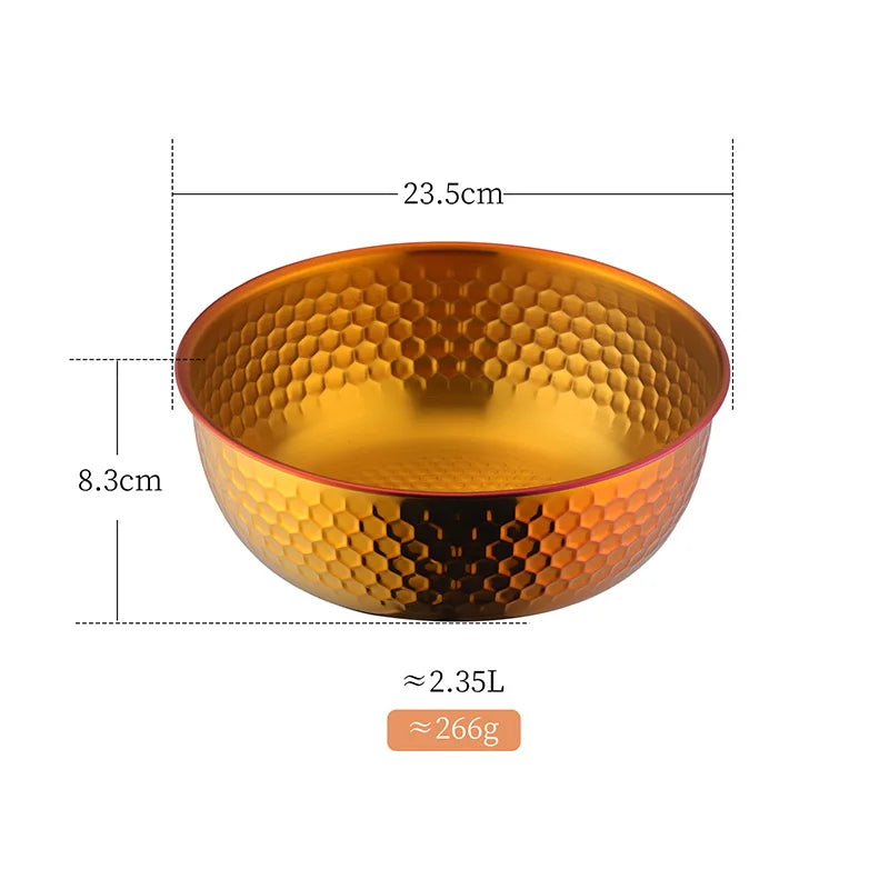 Stainless Steel Fruit Salad Bowl