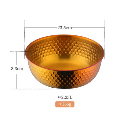 Stainless Steel Fruit Salad Bowl