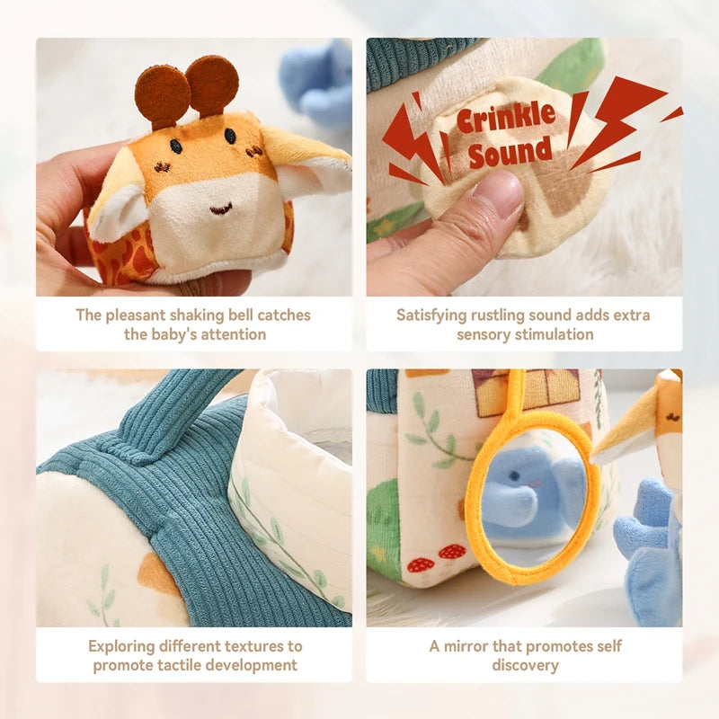 Montessori Plush Farm House & Animal Play Set