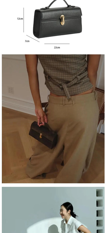 Vintage Genuine Leather Satchel Bag