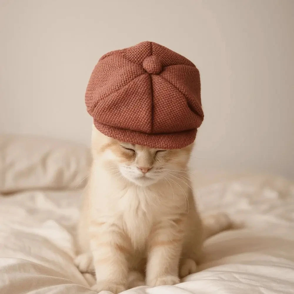 Retro Pet Beret Hat Costume Accessory