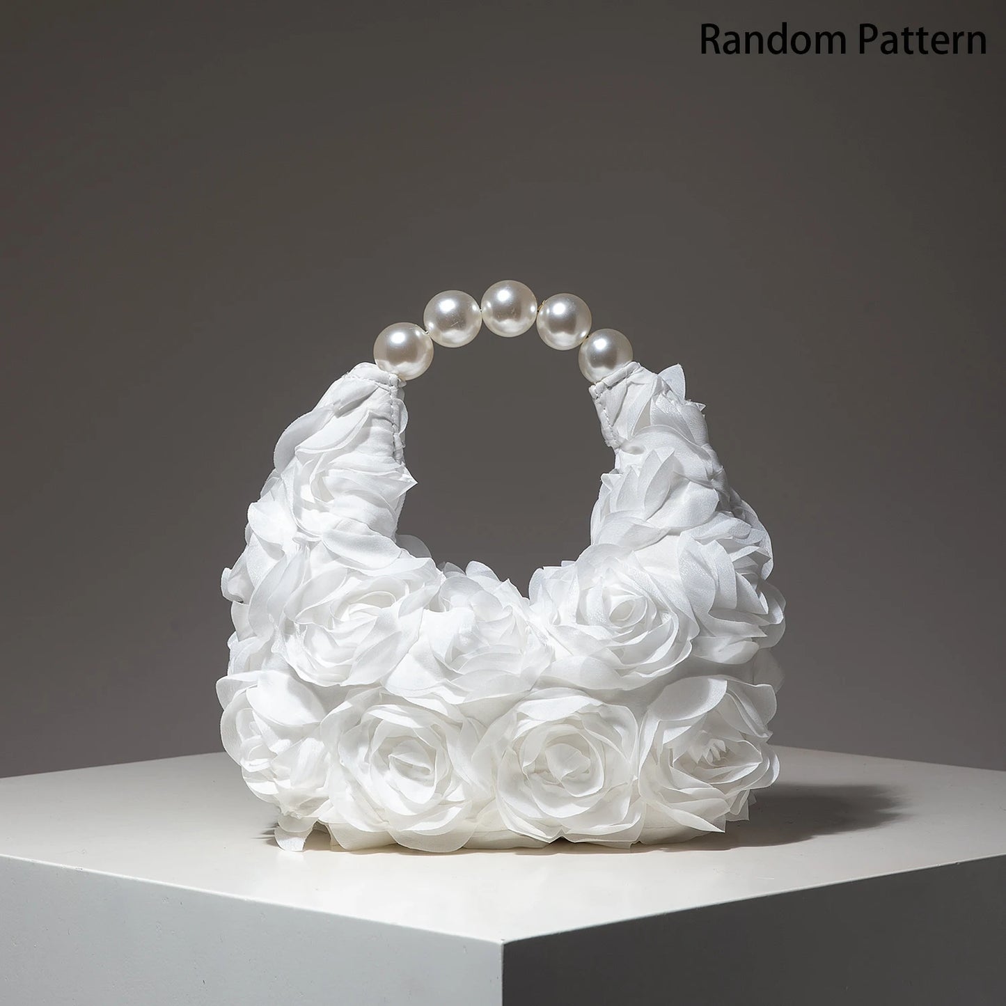 Floral Pearl Evening Party Handbag