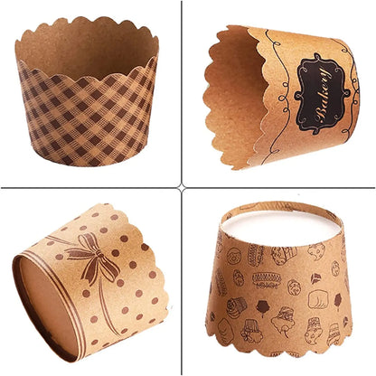 Kraft Paper Baking Cups for Cupcakes