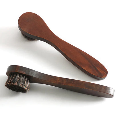 Long Handle Horsehair Shoe Brush