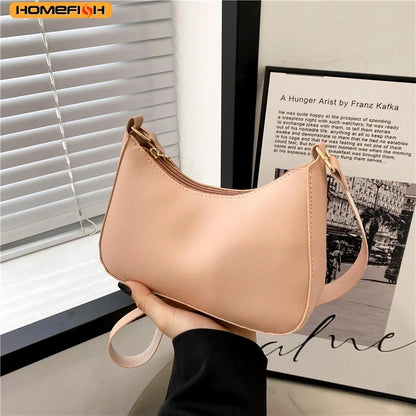 Women’s Minimalist Crescent Crossbody Handbag