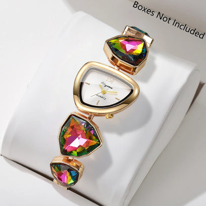 Rhinestone Bracelet Quartz Watch
