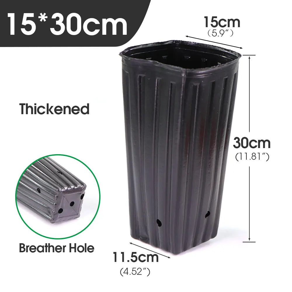 Tall Square Nursery Grow Pots