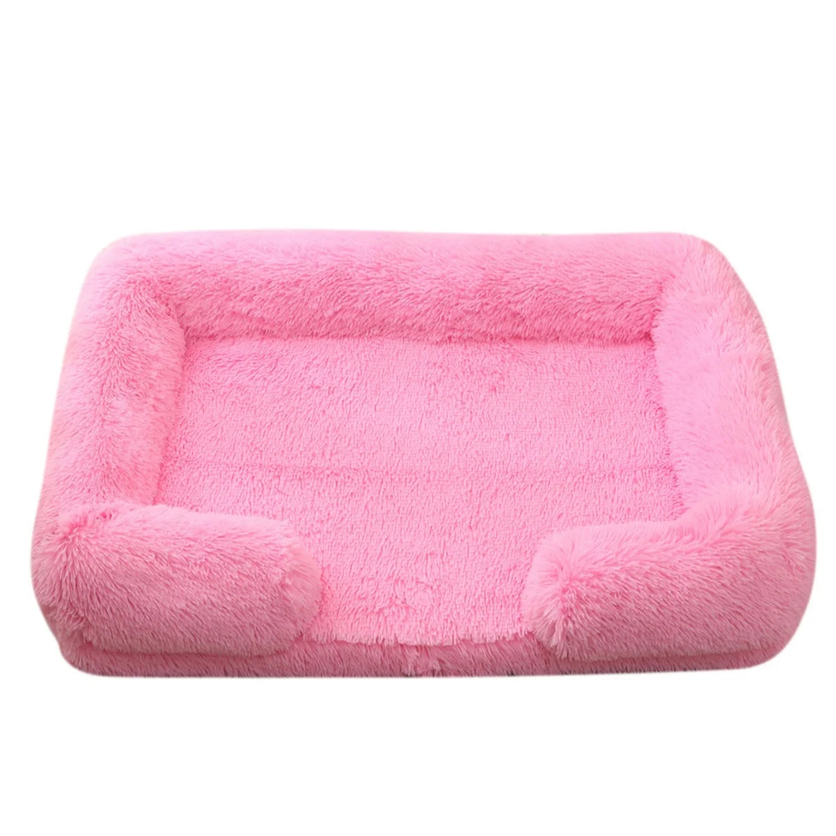Orthopedic Plush Bolster Dog Bed