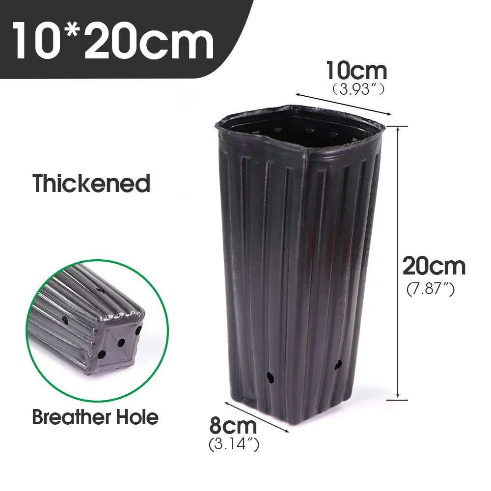 Tall Square Nursery Grow Pots