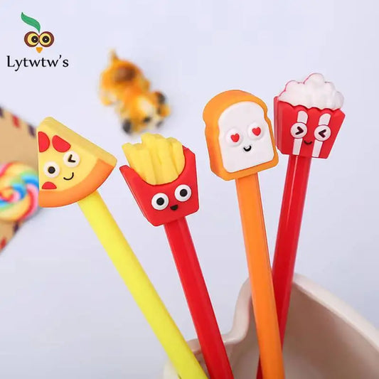 4PCS Kawaii Fast Food Gel Pen Set