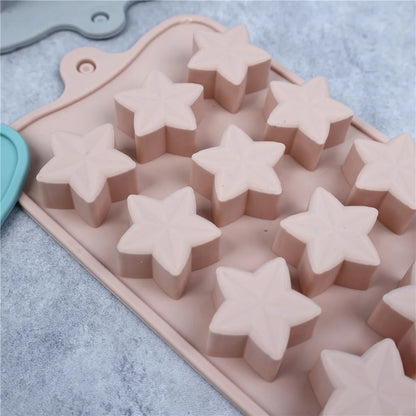 Silicone Five-Pointed Star Chocolate & Ice Cube Mold