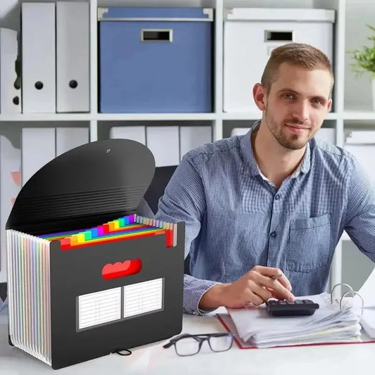 Colorful Expanding File Organizer