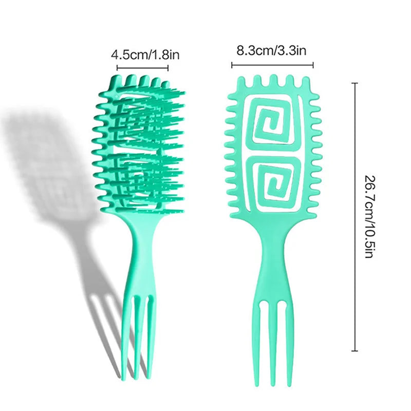 Curly Hair Detangling Brush with Scalp Massage