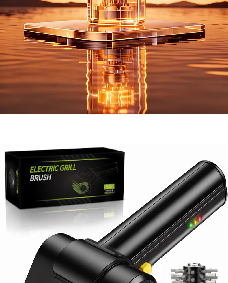 Rechargeable Electric BBQ Grill Cleaning Brush