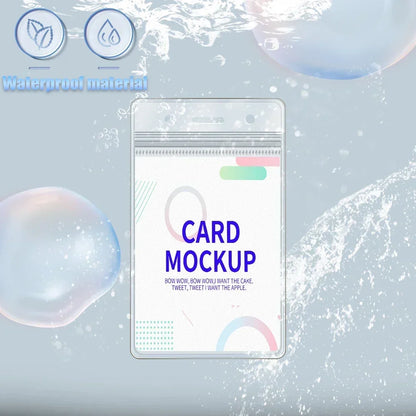 Waterproof Clear ID Badge Holder Sleeve