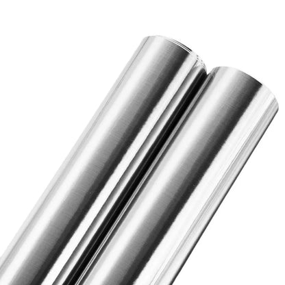 Silver Brushed Stainless Steel Self-Adhesive Wallpaper