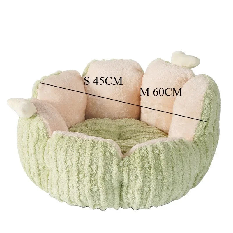 Plush Cactus Pet Nest Bed