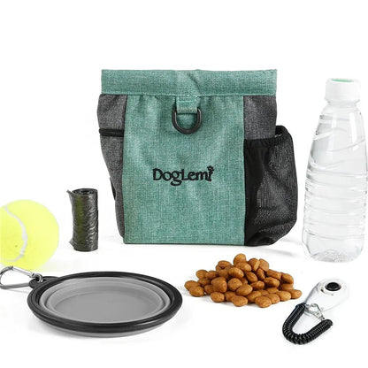 Dog Treat Bag – Portable Training Snack Pouch with Waist Belt