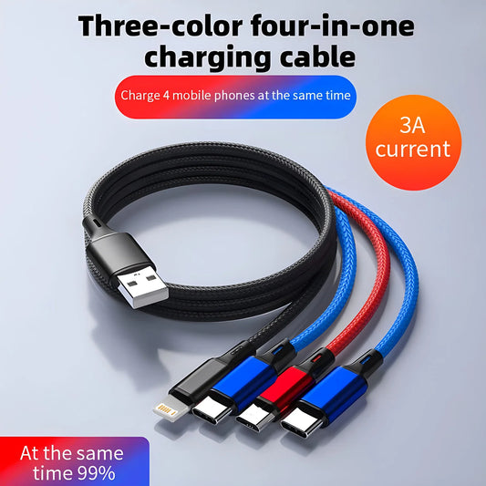 1.2m 4-in-1 Fast Charging USB Cable