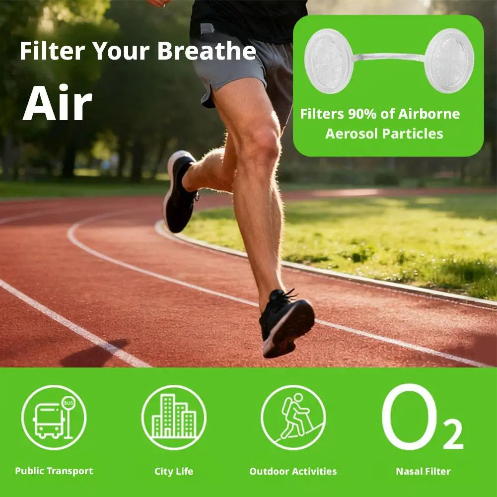 Invisible Nasal Air Filters for Dust & Allergy Protection