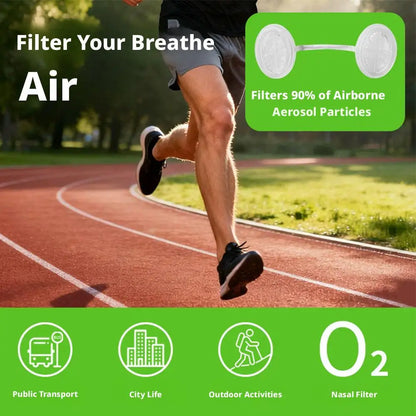 Invisible Nasal Air Filters for Dust & Allergy Protection