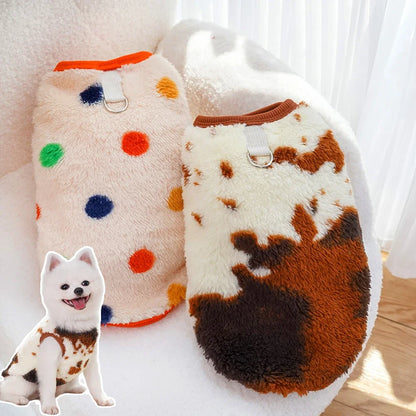 Warm Flannel Dog Fleece Vest for Autumn & Winter