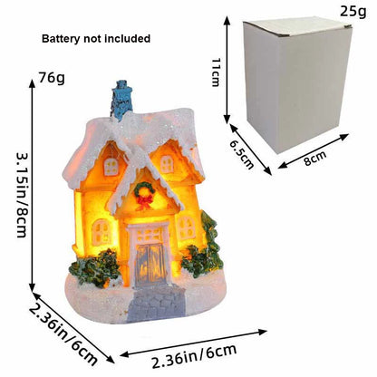 LED Christmas Village House Ornament