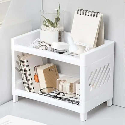 Modern 2-Tier Desk Storage Organizer