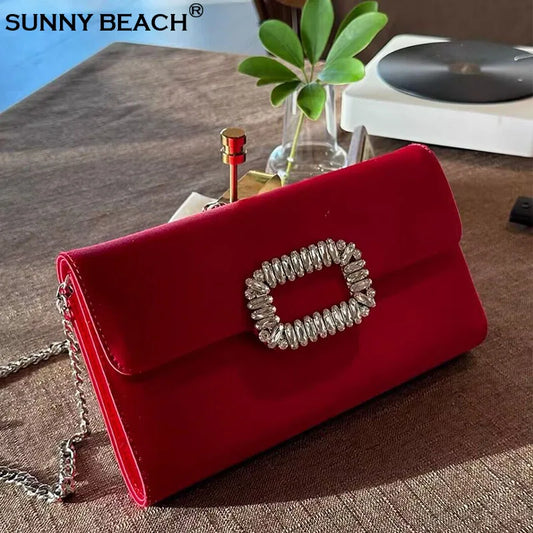 Satin Prom Evening Clutch Bag