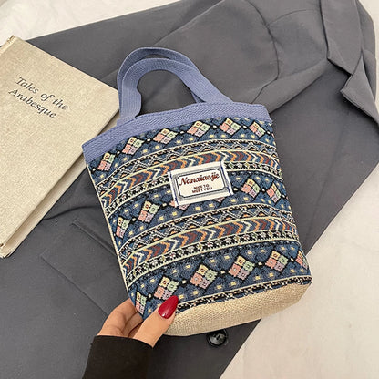 Handwoven Lunch Tote Bag