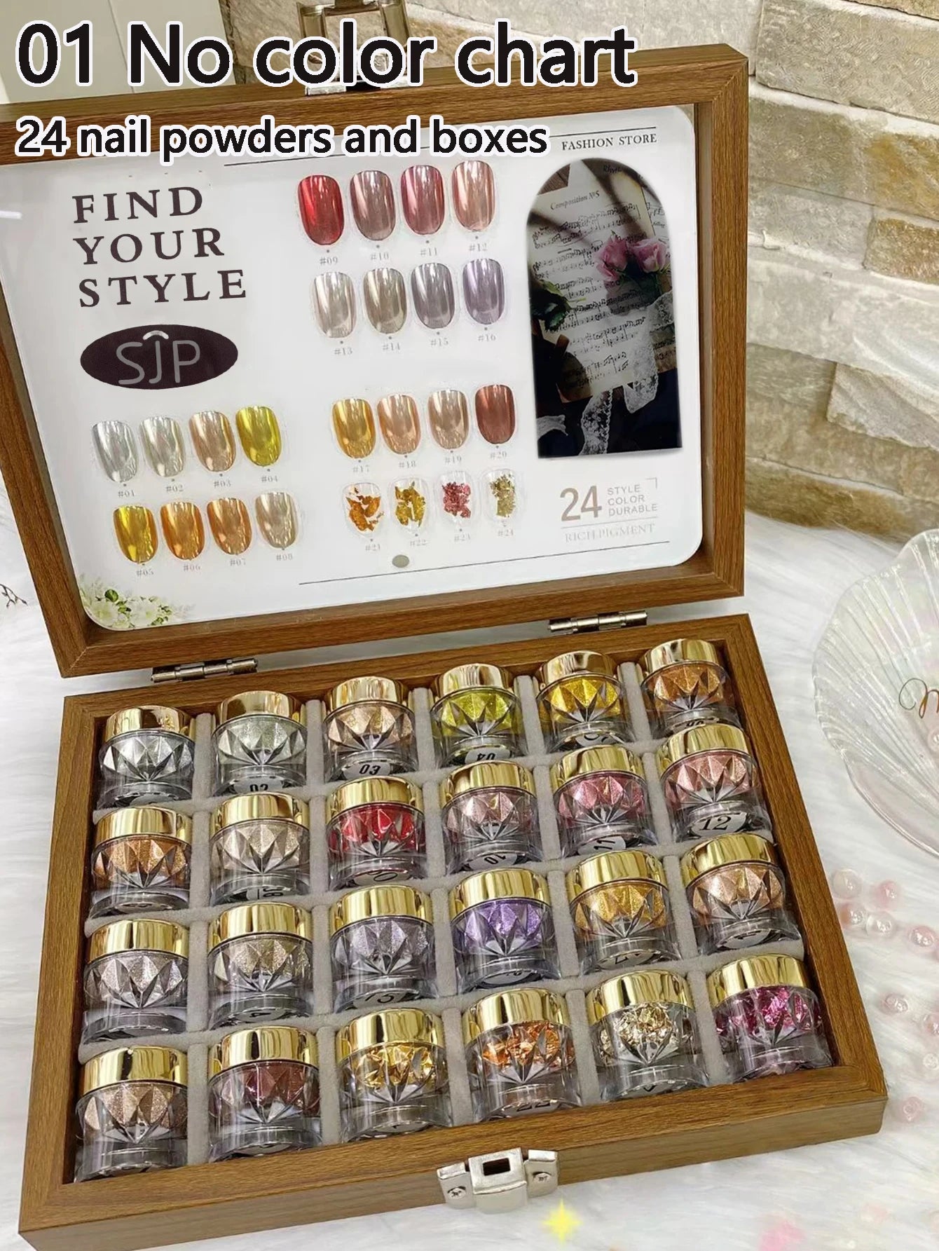 Color Moonlight Magic Mirror Nail Powder Set