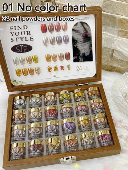 Color Moonlight Magic Mirror Nail Powder Set