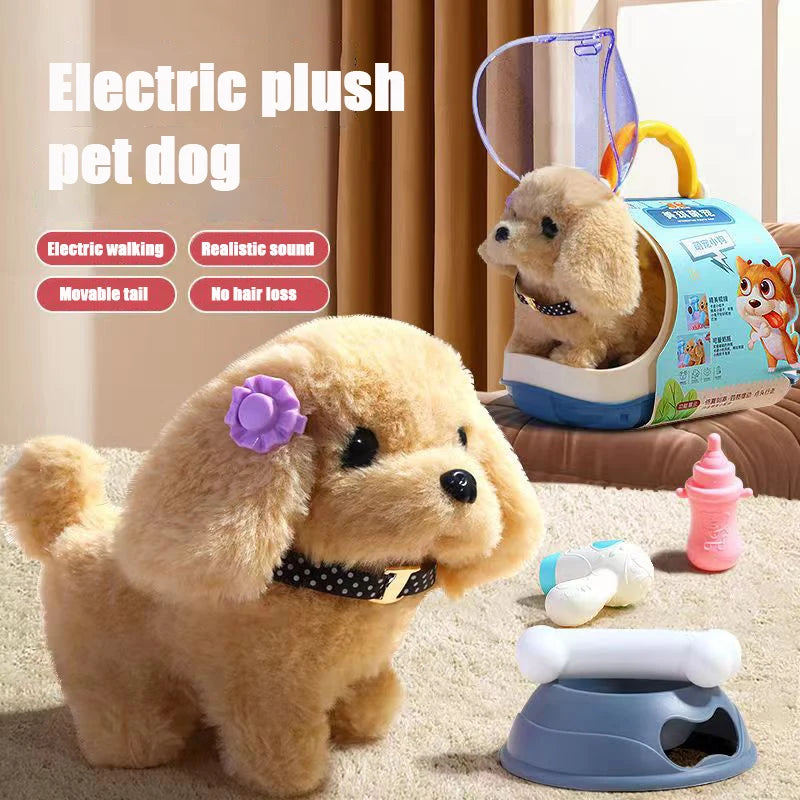 Electronic Walking Plush Puppy Toy