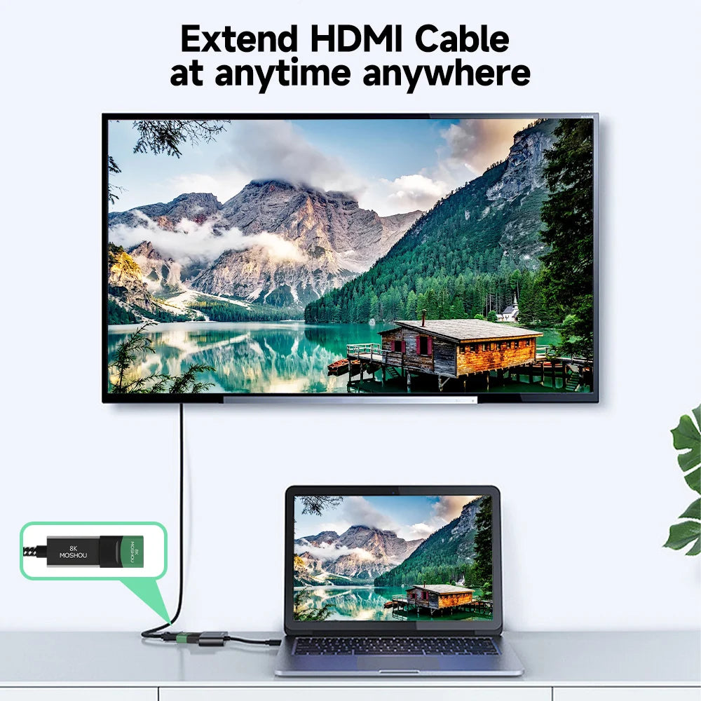 MOSHOU 8K HDMI 2.1 Adapter Cable Converter