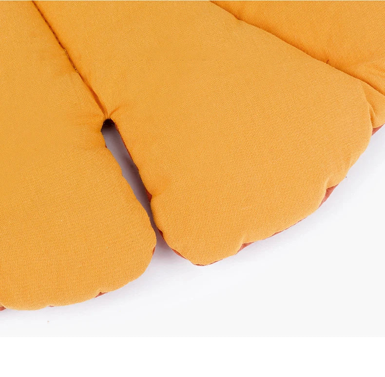 Leaf-Shaped Cotton Pet Bed Mat