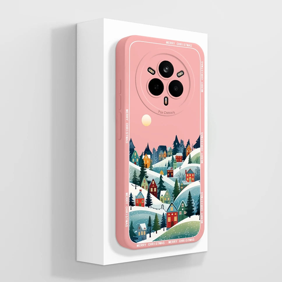 Cute Floral Silicone Case for Realme 14 Pro Series
