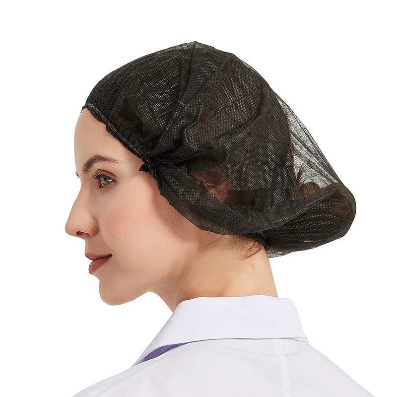 Disposable Hair Net Caps for Medical, Food Service, Salon & Spa Use