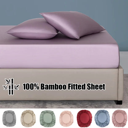 100% Bamboo Fitted Sheet Set with Pillowcases