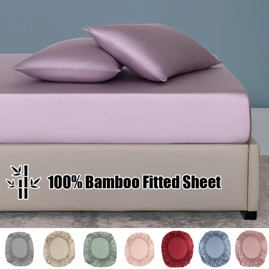 100% Bamboo Fitted Sheet Set with Pillowcases