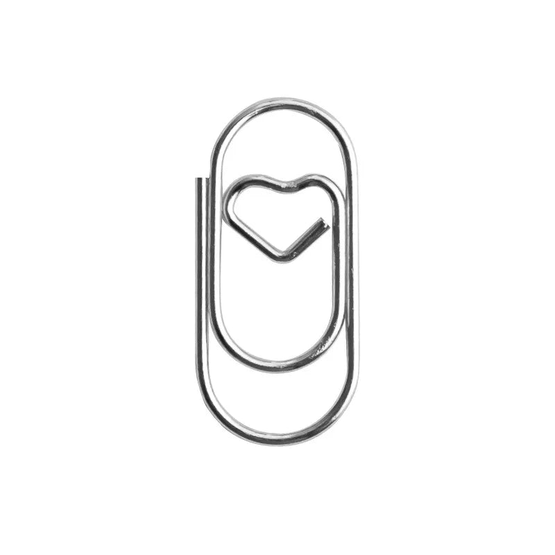 Macaron Heart Paper Clips Set
