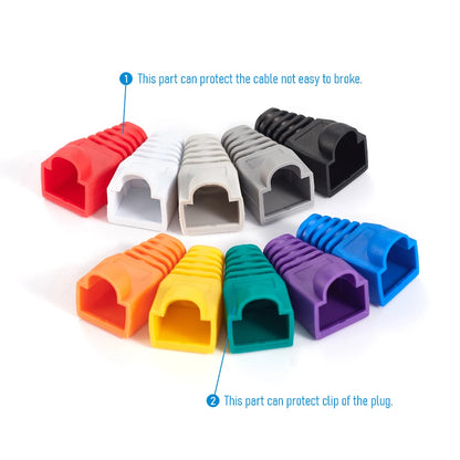 RJ45 Ethernet Cable Strain Relief Boots