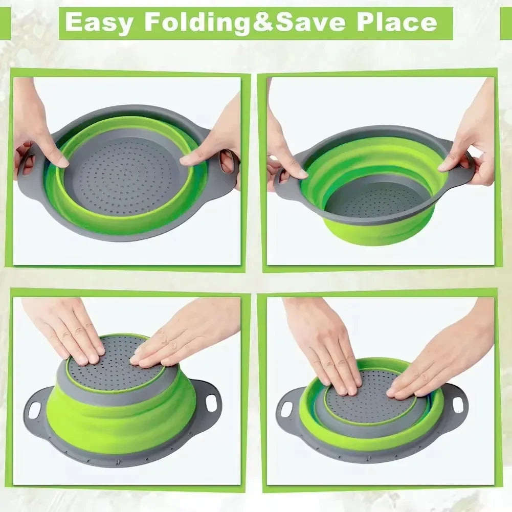 Foldable Fruit & Vegetable Drain Basket