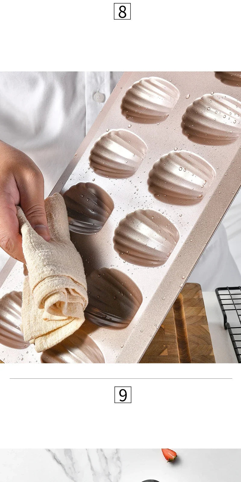 Stainless Steel Madeleine Baking Tray